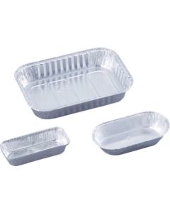 ถาดอลูมิเนียม ทรงเหลี่ยม S-1 (100 ชิ้น)