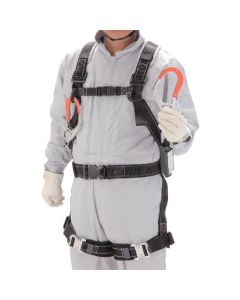 ชุดสายรัด แบบ Full Harness ชนิดม้วนกลับได้ (ขนาดเล็ก) Type 1 เชือกเส้นเล็กคู่ (ตะขอเรซินติดแผ่นเรืองแสงสีแดง)
