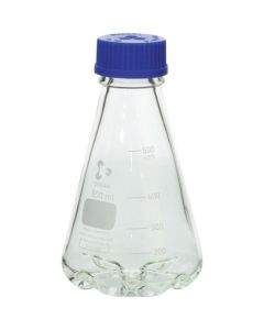 ขวดเขย่ารูปทรงกรวย Erlenmeyer พร้อมฝาเกลียวและแผ่นกั้นด้านล่าง ขนาด 500 มล. จำนวน 4 ชิ้น
