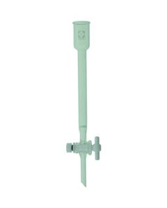 คอลัมน์โครมาโทกราฟีพร้อมวาล์วปิดเปิด PTFE ขนาด 24 x 40 มม.