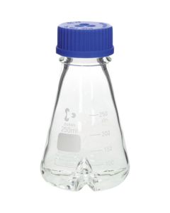 ขวดรูปทรงกรวย Erlenmeyer สำหรับเขย่า มีฝาเกลียวและแผ่นกั้นด้านล่าง ขนาด 250 มล. จำนวน 4 ชิ้น