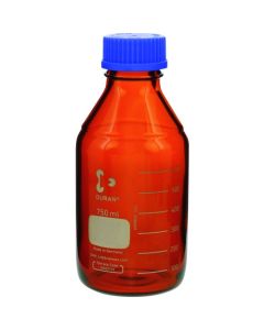 ขวดฝาเกลียวทนความร้อน สีน้ำตาลแดง ฝาสีน้ำเงิน ขนาด 750 มล. บรรจุ 10 ขวด