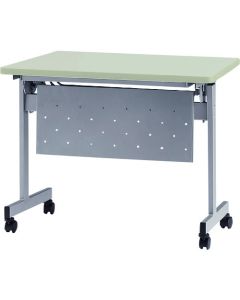 โต๊ะพับซ้อนได้ (พร้อมแผงด้านข้าง) ขนาด 1200 x 600 มม. สีหน้าโต๊ะ: สีเทาใหม่