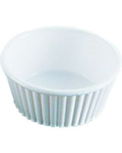 ถ้วยราเมกินลายริ้ว Jesner (SAN) 0364A (สีขาว)