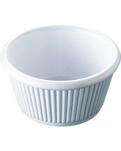 ถ้วยอบเมลามีน Jesner ลายริ้ว 0382A (สีขาว)