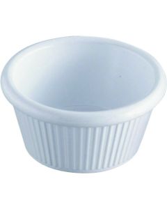 ถ้วยอบเมลามีน Jesner ลายริ้ว 0381A (สีขาว)