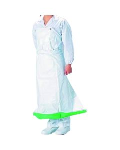 ผ้ากันเปื้อนอเนกประสงค์ Guardron PVC ป้องกันแบคทีเรีย ทรงเข้ารูป ไซส์ S สีขาว/เขียว