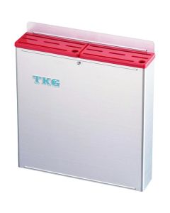 ที่วางมีดพลาสติกแบบติดจาน 18-8 ขนาดใหญ่ แบบ B สีแดง