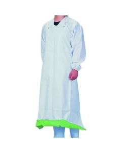 ผ้ากันเปื้อนอเนกประสงค์ Guardron PVC ป้องกันแบคทีเรีย ขนาดกลาง สีขาว/เขียว