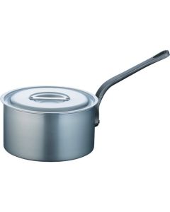 หม้ออลูมิเนียมทรงลึก (ชุบอะโนไดซ์) มีขีดบอกปริมาตร ขนาด 27 ซม.