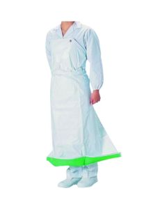 ผ้ากันเปื้อนอเนกประสงค์ Guardron PVC ป้องกันแบคทีเรีย ทรงเข้ารูป ไซส์ M สีขาว/เขียว
