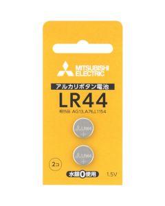 แบตเตอรี่กระดุมอัลคาไลน์ LR44 บรรจุ 2 ก้อนในแพ็คพลาสติกใส