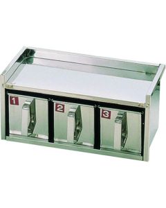 SA18-8 กล่องเก็บเครื่องเทศแบบดึงออกได้ เชื่อมประกอบ 1 ชั้น 3 ช่อง