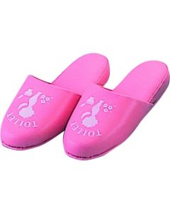 รองเท้าแตะสำหรับห้องน้ำต้านเชื้อแบคทีเรีย รุ่น P-7377 (สีชมพู)