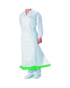 ผ้ากันเปื้อนอเนกประสงค์ Guardron PVC ป้องกันแบคทีเรีย ทรงเข้ารูป ไซส์ L สีขาว/เขียว