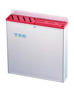 ที่วางมีดพลาสติกแบบติดจาน 18-8 ขนาดใหญ่ ชนิด AB สีแดง