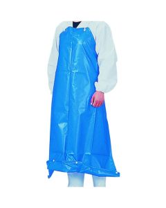 ผ้ากันเปื้อนอเนกประสงค์ Guardron PVC ป้องกันแบคทีเรีย แบบผูก ขนาด S สีฟ้า