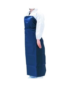 ผ้ากันเปื้อนแบบติดกระดุมครั้งเดียว รุ่น W-100 สีน้ำเงินเข้ม