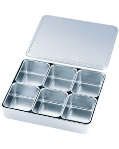 SA18-8 กล่องใส่เครื่องปรุงรสแบบกดอัด ชุดละ 6 ชิ้น