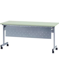 โต๊ะพับซ้อนได้ (พร้อมแผงด้านข้าง) ขนาด 1500 x 600 มม. สีหน้าโต๊ะ: สีเทาใหม่