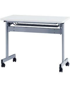 โต๊ะพับซ้อนได้ (ไม่รวมแผงด้านข้าง) ขนาด 1200 x 450 มม. สีหน้าโต๊ะ: สีขาว