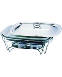 SA Boulogne Square Chafing Dish 6-1011-44W (พร้อมจานรองน้ำ)