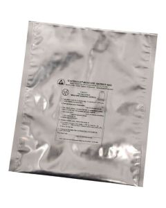 ถุง ESD, ป้องกันความชื้น, อลูมิเนียมฟอยล์, IPC/JEDEC, 0.1mm x 254mm x 762mm, 100 ชิ้นต่อแพ็ค