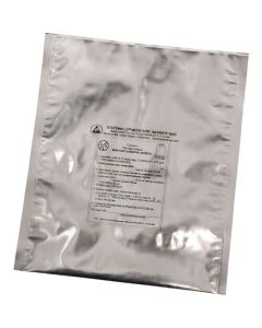 ถุง ESD, ป้องกันความชื้น, อลูมิเนียมฟอยล์, IPC/JEDEC, 0.1mm x 305mm x 508mm, 100 ชิ้นต่อแพ็ค