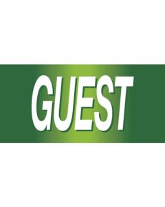 ปลอกแขน แบบยางยืด "GUEST" ไซส์ S ขนาด 95 มม.×รอบแขน 300 มม.