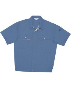 เสื้อเบลาส์สีน้ำเงิน-เทา-LL