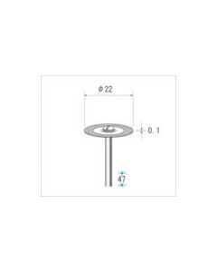 ใบตัดเพชร #320 เส้นผ่านศูนย์กลาง 22×ความยาวคมตัด 0.15×เส้นผ่านศูนย์กลางเพลา 2.34