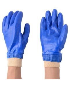 Interlocked Cotton Lined Nitrile Glove With Jersey Wrist.M 5ชุด