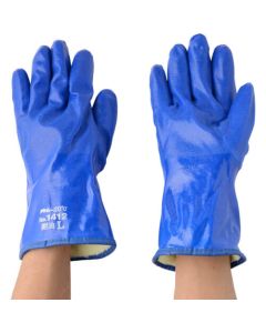 Antifreeze NBR Coated 100% Cotton Lined Gloves With Polyester Inner 5ชุด