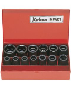 Impact Socket Set 1/2Sq.Dr. 12-P 1อัน