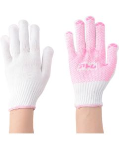 Polyvinyl Chloride Dotted 100% Cotton Knitted Gloves for Women 1ชุด