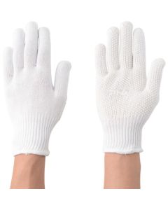 Polyvinyl Chloride Dotted 100% Cotton Knitted Glove 10ชุด