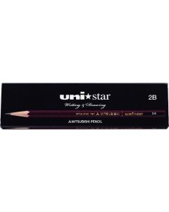 ดินสอ UNI Star 2B กล่องกระดาษ (12 ตัว)