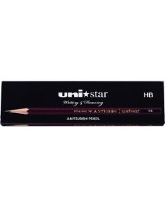 ดินสอ UNI Star HB กล่องกระดาษ (12 ตัว)