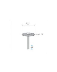 ใบตัดเพชร #130 เส้นผ่านศูนย์กลาง 22×ความยาวคมตัด 0.3×เส้นผ่านศูนย์กลางเพลา 2.34