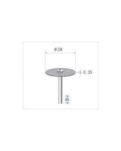 ใบตัดเพชร #130 เส้นผ่านศูนย์กลาง 24×ความยาวคมตัด 0.35×เส้นผ่านศูนย์กลางเพลา 3