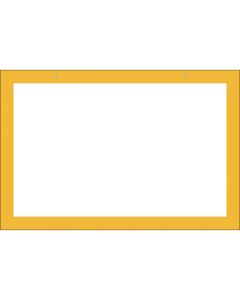 ป้ายช่องใส่ของกรอบสีเหลือง/แบบธรรมดา Compartment-200 (Y) 300 x 450 mm Enbi แสดงผลสองด้าน