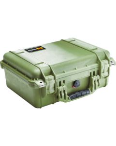 กล่องเก็บของ อเนกประสงค์ PELICAN 1450 (แบบไม่มีฟองน้ำ) สีเขียวมะกอกเข้ม ขนาด 406×330×174 มม.