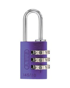 กุญแจไขตัวเลข 145-20 สีม่วง