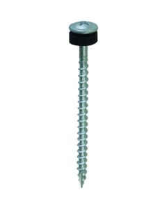 สกรูเกลียวปล่อย SUS410 สำหรับกระเบื้องมุงหลังคา 3.8x65 (สีเงิน) พร้อมโอเลฟิน P (100 ตัว)