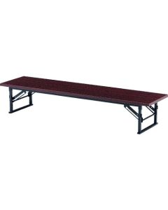 โต๊ะพับเตี้ย ขนาด 1800 x 450 มม. สีชมพู