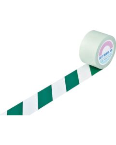 เทปกันรอย (ตีเส้น) สีขาว/เขียว (สลับสี) กว้าง 75 มม.×20 ม.