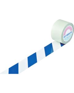 เทปกันรอย (ตีเส้น) สีขาว/น้ำเงิน (สลับสี) กว้าง 75 มม.×20 ม.