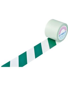 เทปกันรอย (ตีเส้น) สีขาว/เขียว (สลับสี) กว้าง 100 มม.×20 ม.