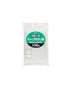 ถุงพลาสติกมีซิป HG-4 100 ใบ