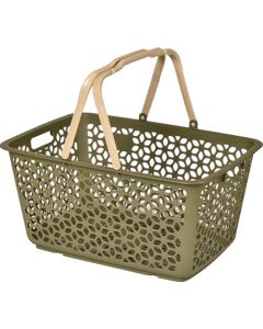 Handle stacking basket khaki  อันละ 1 อัน